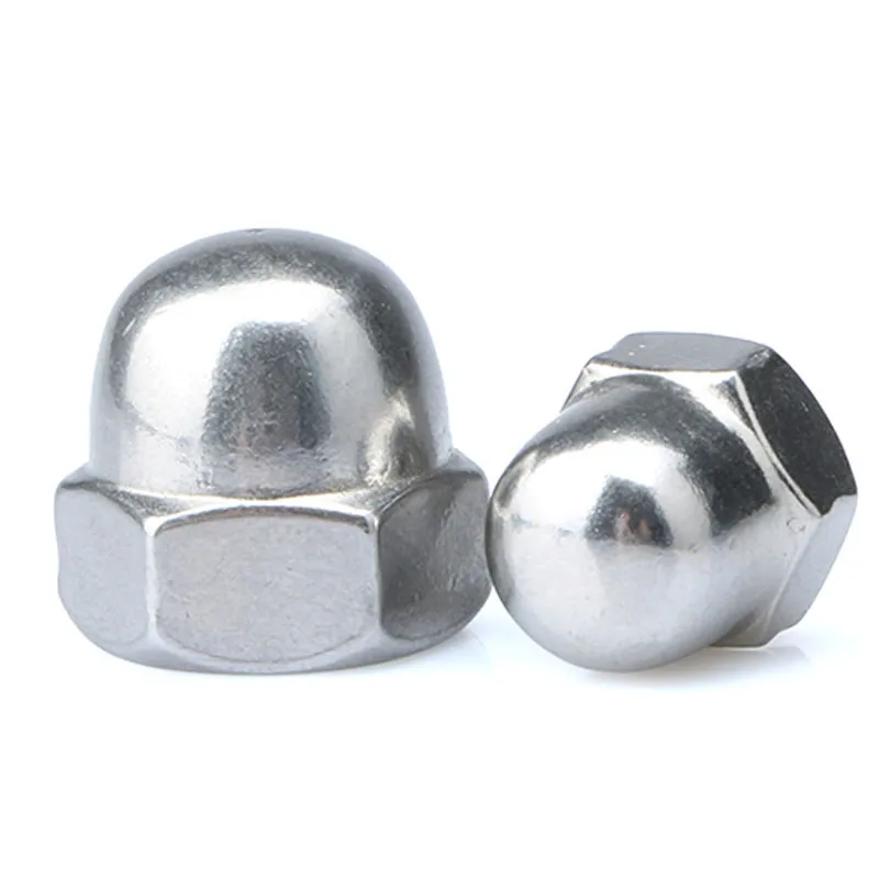 A2-70 304 Stainless Steel DIN 1587 Hexagon Dome Cap Nut M6 Hex Domed Cap Nuts Decorative Cap Nuts