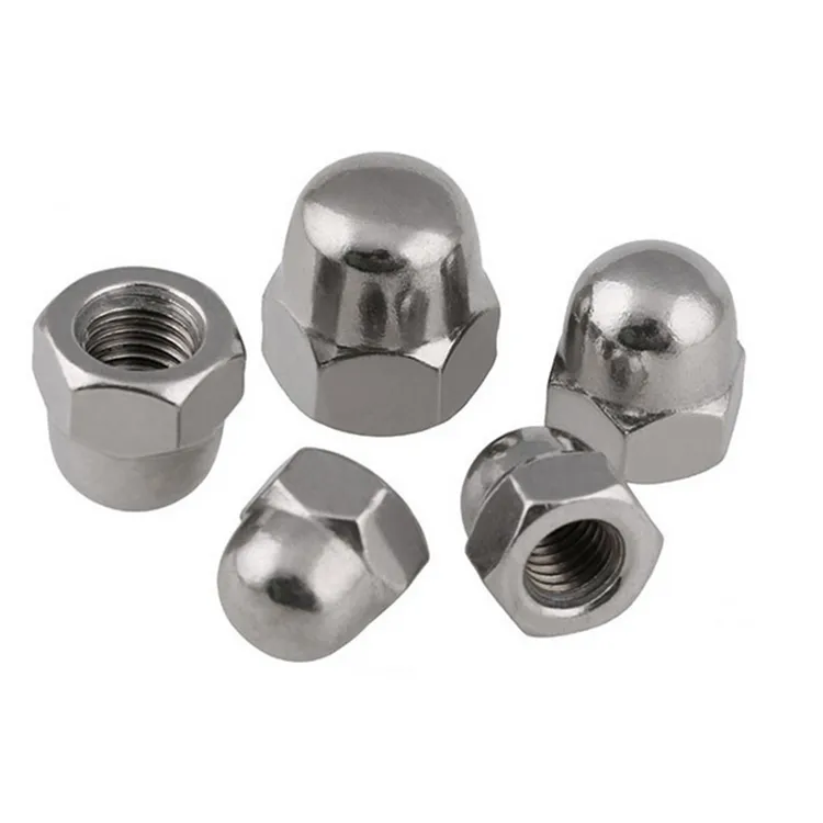A2-70 304 Stainless Steel DIN 1587 Hexagon Dome Cap Nut M6 Hex Domed Cap Nuts Decorative Cap Nuts