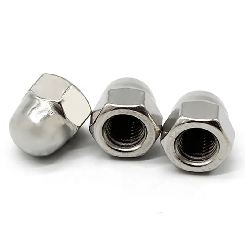 A2-70 304 Stainless Steel DIN 1587 Hexagon Dome Cap Nut M6 Hex Domed Cap Nuts Decorative Cap Nuts