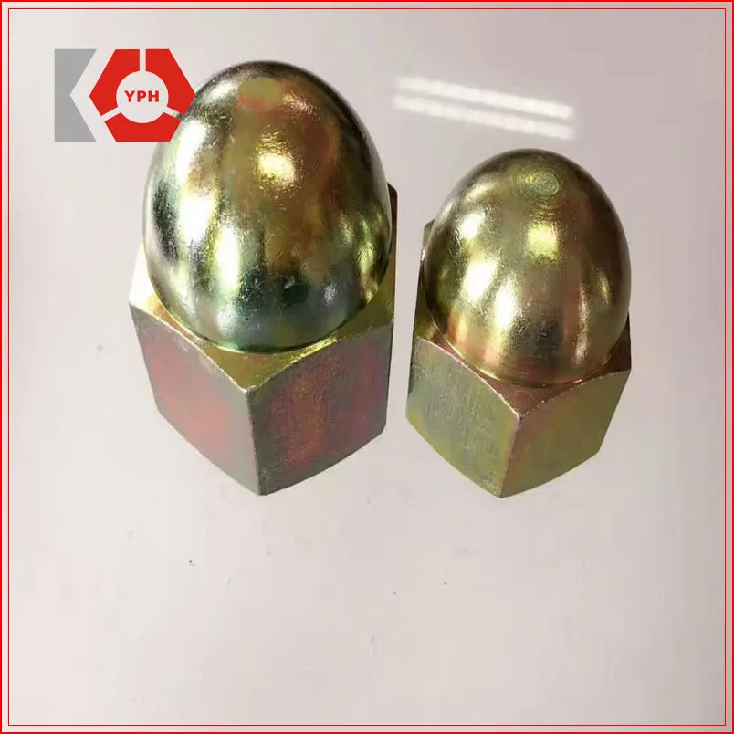 DIN 1587 Round Head with Black Zinc Hex Nuts Wholesale