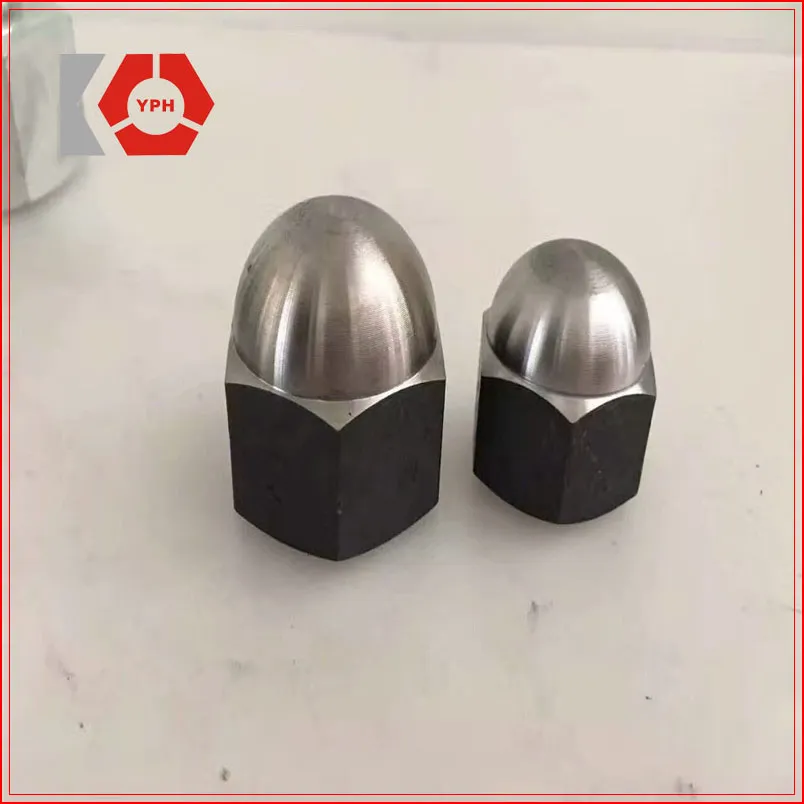 DIN 1587 S304 Stainless Steel Hex Cap Nut Zinc Plated