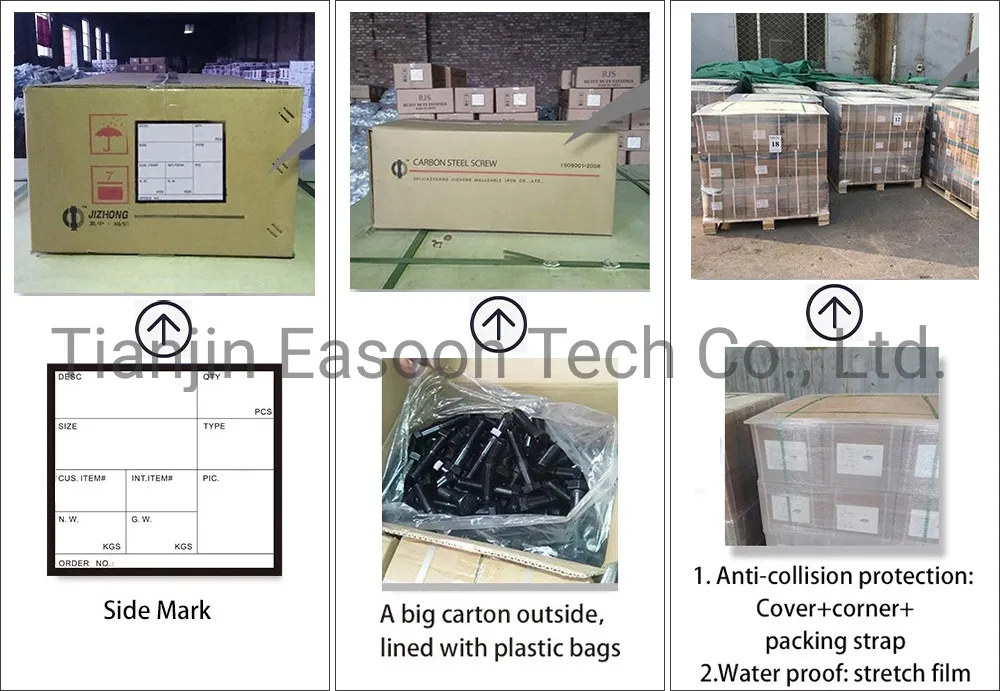 Galvanized T Shape Bolt in Carbon Steel Full Threaded DIN Jisb 1166 304 T Bolts Square Head T Handle Bolt