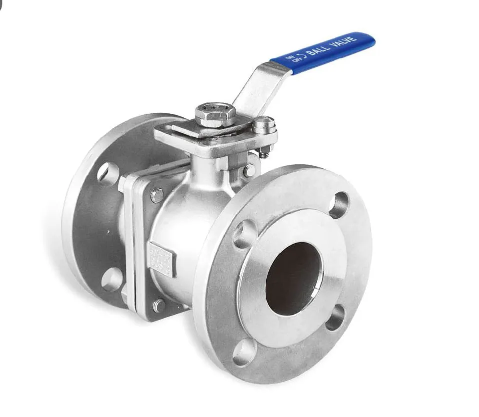 JIS Flanged Direct Mounting Pad Stainless Steel Ball Valve