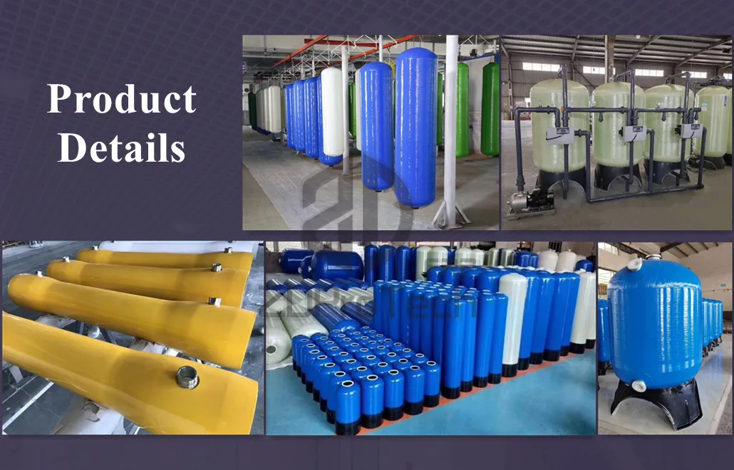 Popular FRP Water Tank/ Pressure Vessel /Carbon Filter, Softener FRP Tank 1652/1665/1836/1853/1865.