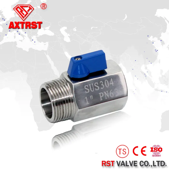 Stainless Steel Mini Ball Valve Thread End